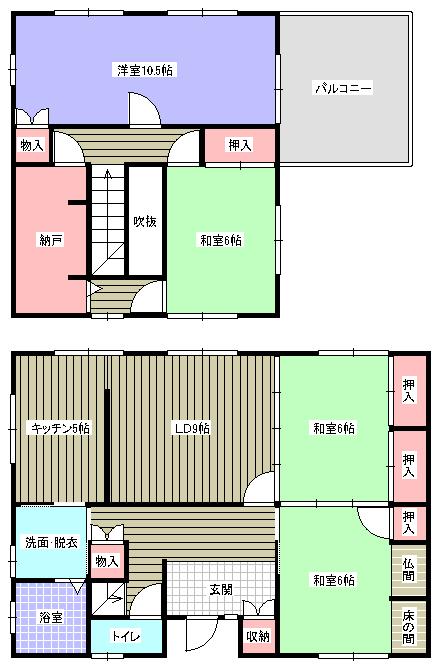 Floor plan. 15.9 million yen, 4LDK + S (storeroom), Land area 406.3 sq m , Building area 119.87 sq m
