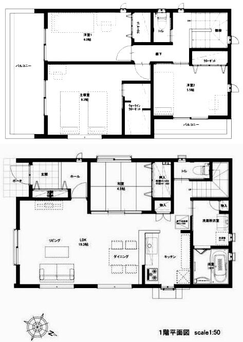 Floor plan. 29,900,000 yen, 4LDK, Land area 119.2 sq m , Building area 105.93 sq m