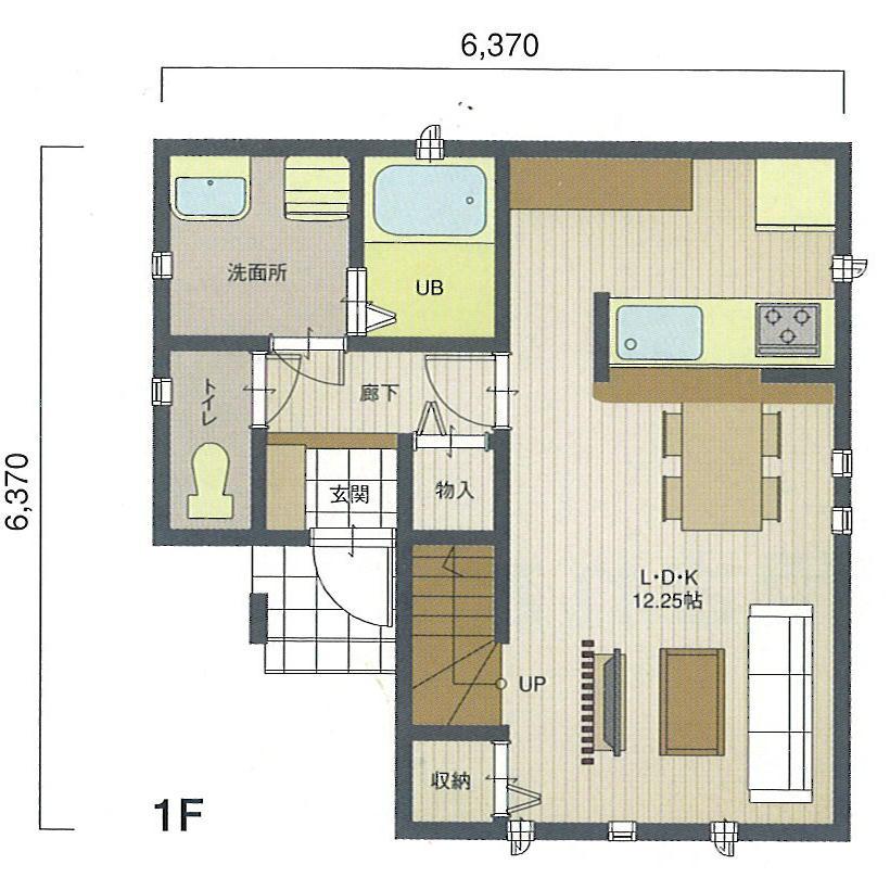 Floor plan. 18,380,000 yen, 3LDK, Land area 81.48 sq m , Building area 69.96 sq m 1F Floor Plan Floor plan is, You can freely change.
