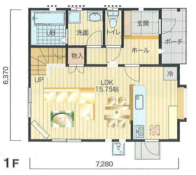 Floor plan. 31,330,000 yen, 3LDK, Land area 128.06 sq m , Building area 91.06 sq m 1F Floor Plan Floor plan is, You can freely change.