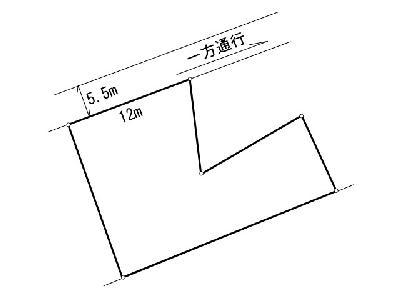 Compartment figure. Land price 49 million yen, Land area 743 sq m