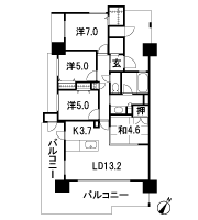 Floor: 4LDK, occupied area: 88.46 sq m, Price: 26.7 million yen ~ 30,700,000 yen