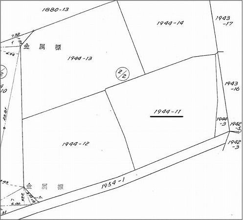 Compartment figure. Land price 7.5 million yen, Land area 182.01 sq m