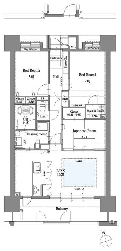 Floor: 3LDK, the area occupied: 75.6 sq m, Price: 21.5 million yen ~ 22,300,000 yen