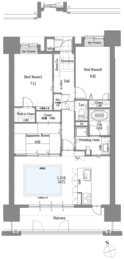 Floor: 3LDK, the area occupied: 77.9 sq m, Price: 22,200,000 yen ~ 24,700,000 yen