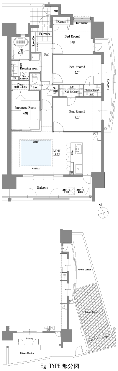 Floor: 4LDK, occupied area: 89.89 sq m, Price: 27.5 million yen