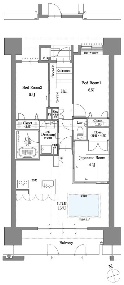 Floor: 3LDK, occupied area: 70.41 sq m, Price: 21,200,000 yen ~ 22,200,000 yen