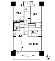 Floor: 3LDK, the area occupied: 75.6 sq m, price: 21 million yen