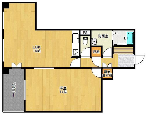 Floor plan. 1LDK, Price 9.9 million yen, Occupied area 60.88 sq m