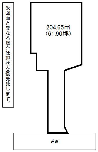 Compartment figure. Land price 18.6 million yen, Land area 204.65 sq m