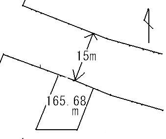 Compartment figure. Land price 6 million yen, Land area 165.68 sq m