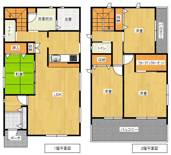 Floor plan. 29,900,000 yen, 4LDK, Land area 119.2 sq m , Building area 105.93 sq m