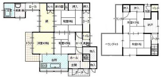 Floor plan. 9.2 million yen, 5K + S (storeroom), Land area 178.74 sq m , Building area 103 sq m