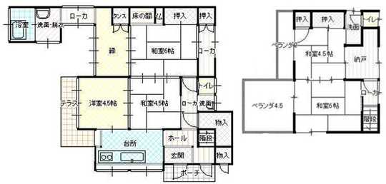 Floor plan. 9.2 million yen, 5K + S (storeroom), Land area 178.74 sq m , Building area 103 sq m