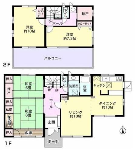 Floor plan. 33 million yen, 4LDK + S (storeroom), Land area 330 sq m , Building area 137.58 sq m