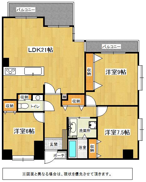 Floor plan. 3LDK, Price 17.3 million yen, Footprint 79.2 sq m