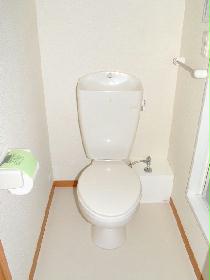 Toilet. Floor plan is slightly different depending on your room. 