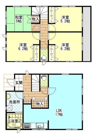 Floor plan. 19.5 million yen, 4LDK, Land area 144.42 sq m , Building area 93.14 sq m