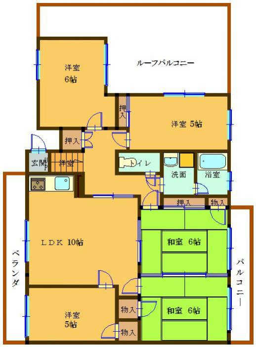 Floor plan. 5LDK, Price 6.8 million yen, Occupied area 87.12 sq m
