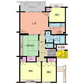 Floor plan. 4LDK, Price 7.9 million yen, Occupied area 79.21 sq m