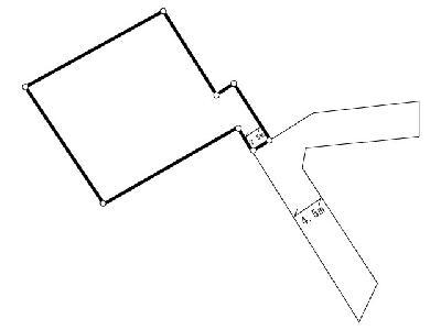 Compartment figure. Land price 5.8 million yen, Land area 195 sq m