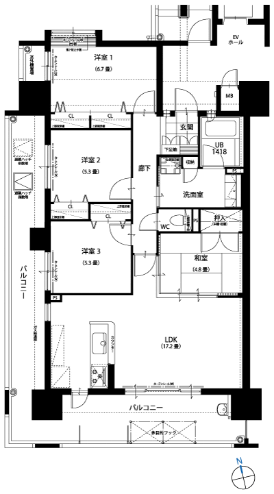 Floor: 4LDK, occupied area: 87.88 sq m, Price: 25,900,000 yen ~ 26.7 million yen