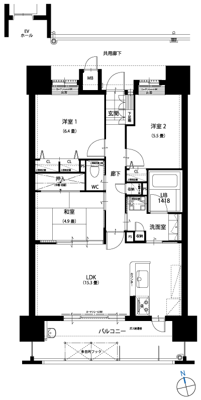 Floor: 3LDK, the area occupied: 72.8 sq m, Price: 20,150,000 yen