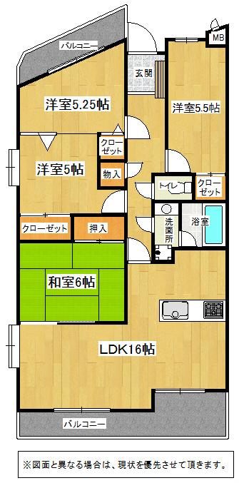 Floor plan. 4LDK, Price 17.8 million yen, Occupied area 85.28 sq m