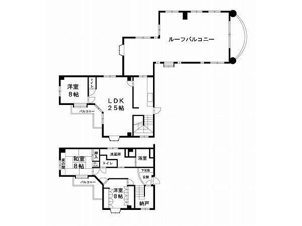 Floor plan. 3LDK + S (storeroom), Price 25,800,000 yen, Footprint 146.32 sq m , Balcony area 72.48 sq m