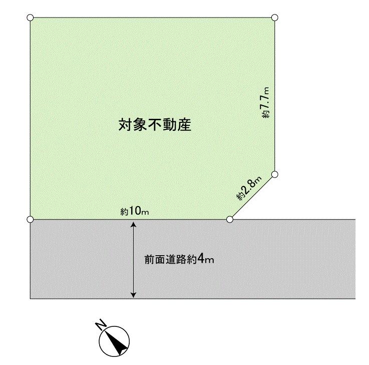 Compartment figure. Land price 4.9 million yen, Land area 105.38 sq m