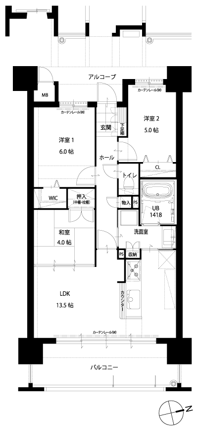 Floor: 3LDK, occupied area: 65.51 sq m, Price: 16.4 million yen ~ 18,050,000 yen