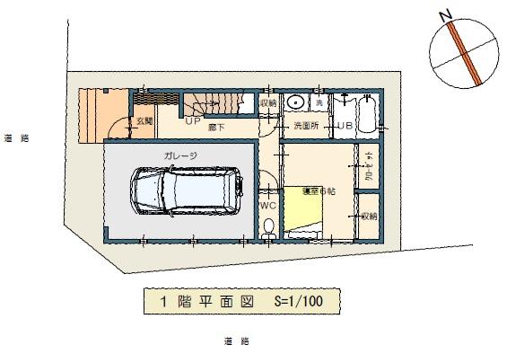 Floor plan. 23,900,000 yen, 4LDK, Land area 82.58 sq m , Building area 129.6 sq m building plan 1 floor plan view