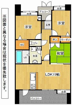 Floor plan. 3LDK, Price 19,800,000 yen, Occupied area 69.71 sq m