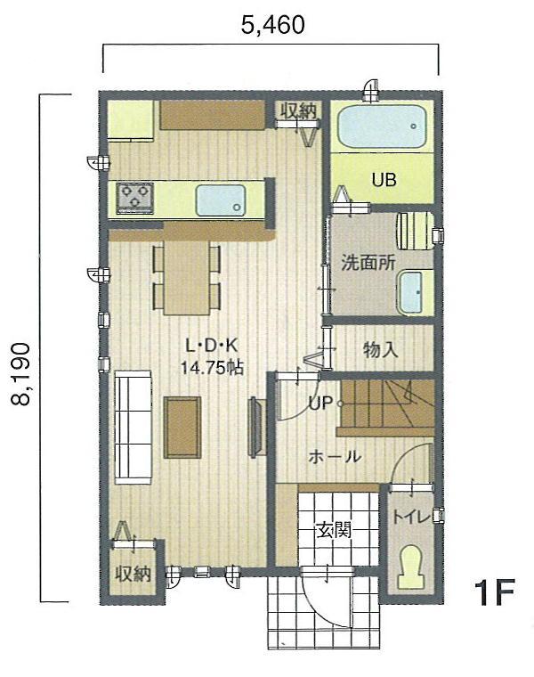 Floor plan. 26,880,000 yen, 3LDK, Land area 170.33 sq m , Building area 89.43 sq m 1F Floor Plan Floor plan is, You can freely change.