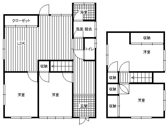 Floor plan. 9.8 million yen, 4LDK, Land area 137.95 sq m , Building area 94.39 sq m