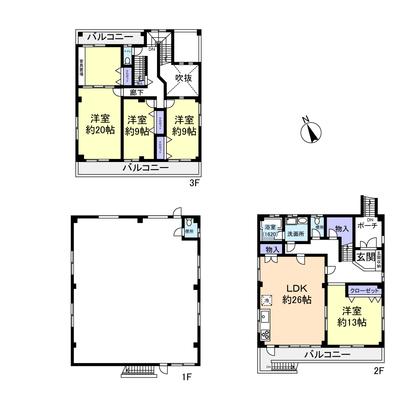 Floor plan. 36 million yen, 4LDK + S (storeroom), Land area 255.96 sq m , Building area 326.34 sq m