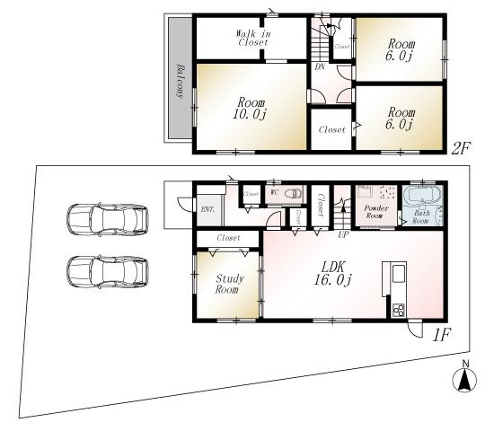 Floor plan. (No. 7 locations), Price 23,980,000 yen, 4LDK, Land area 161.57 sq m , Building area 109.3 sq m