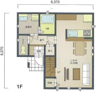 Floor plan. 18,290,000 yen, 3LDK, Land area 95 sq m , Building area 69.96 sq m 1F Floor Plan Floor plan is, You can freely change.