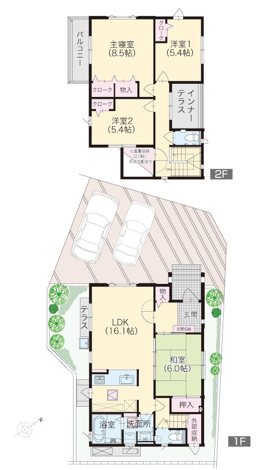Floor plan. Sunny Villa Kumamoto No. 3 place Model house