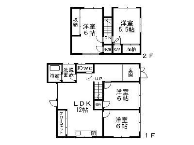 Floor plan. 9.8 million yen, 4LDK, Land area 137.95 sq m , Building area 94.39 sq m