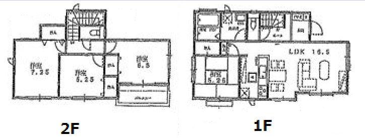 Floor plan. 24,800,000 yen, 4LDK, Land area 133.66 sq m , Building area 96.05 sq m