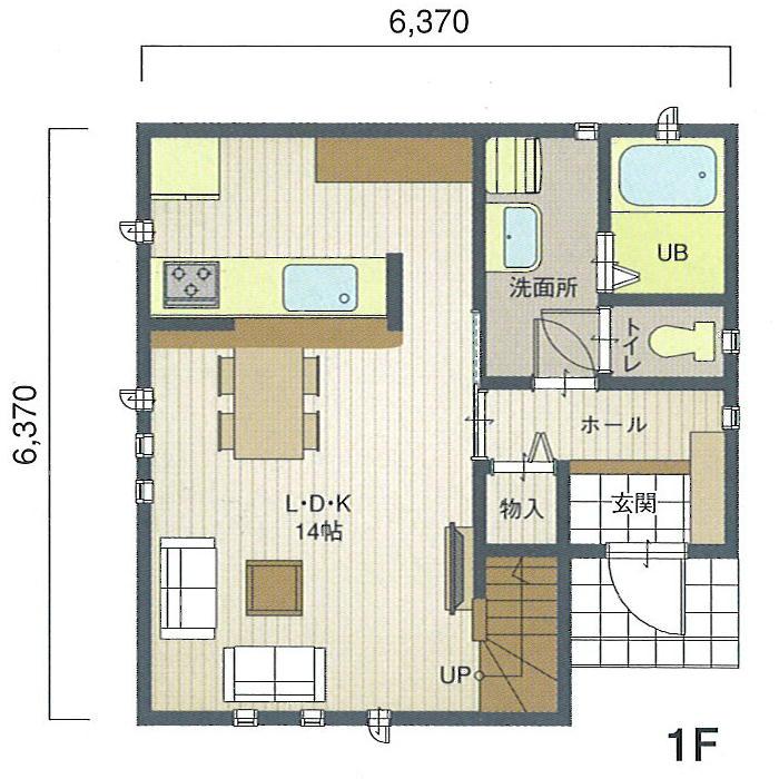 Floor plan. 24,390,000 yen, 3LDK, Land area 114.08 sq m , Building area 74.2 sq m 1F Floor Plan Floor plan is, You can freely change.