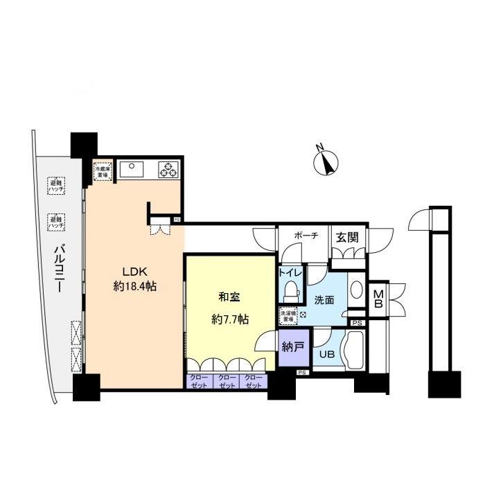 Floor plan. 1LDK, Price 22,800,000 yen, Occupied area 61.32 sq m , Balcony area 11.06 sq m 1LDK type. The room we have floor plans change (Japanese-style from Western-style) a. I will a give priority to the current state.