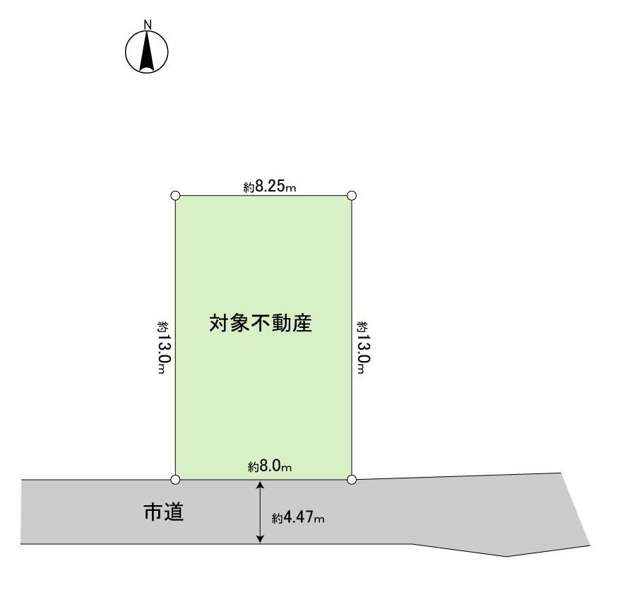 Compartment figure. Land price 9.8 million yen, Land area 148.14 sq m