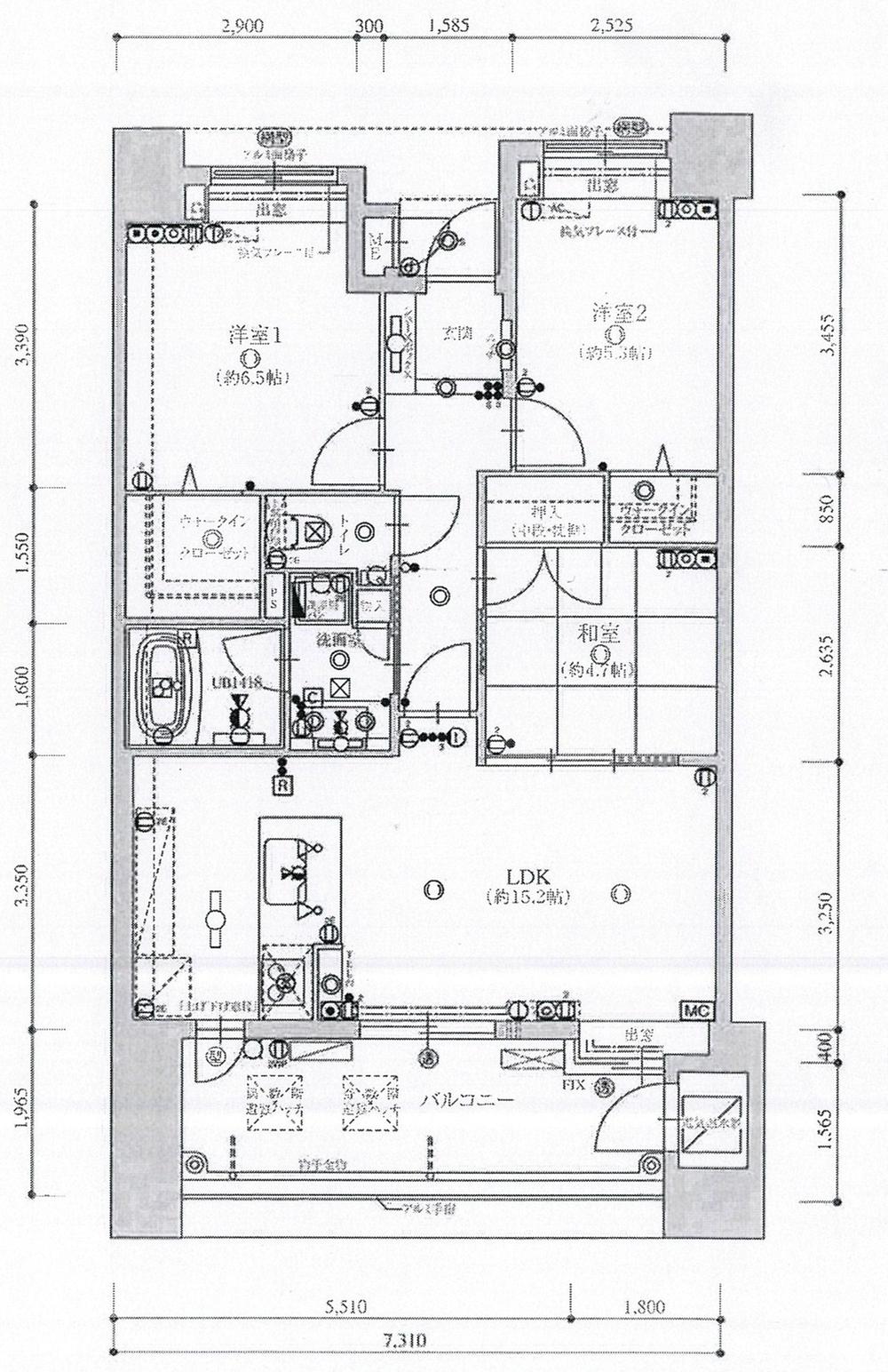 Floor plan. 3LDK, Price 19,800,000 yen, Occupied area 71.56 sq m , Balcony area 13.18 sq m easy-to-use and designed floor plan