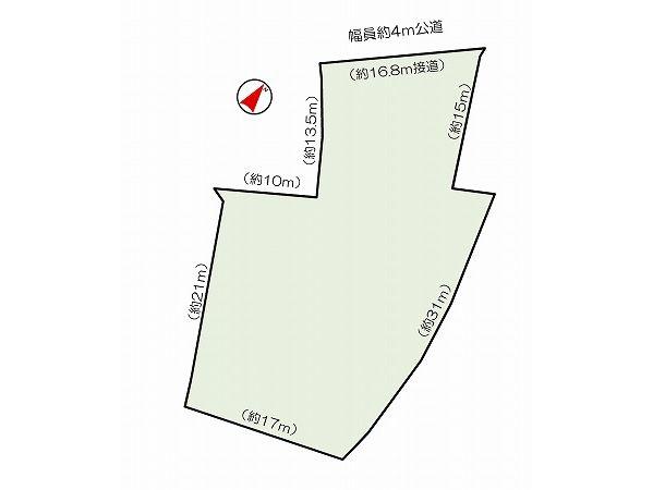 Compartment figure. Land price 13.8 million yen, Land area 461.84 sq m