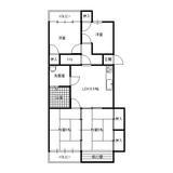 Floor plan. 4DK, Price 6.2 million yen, Occupied area 64.69 sq m