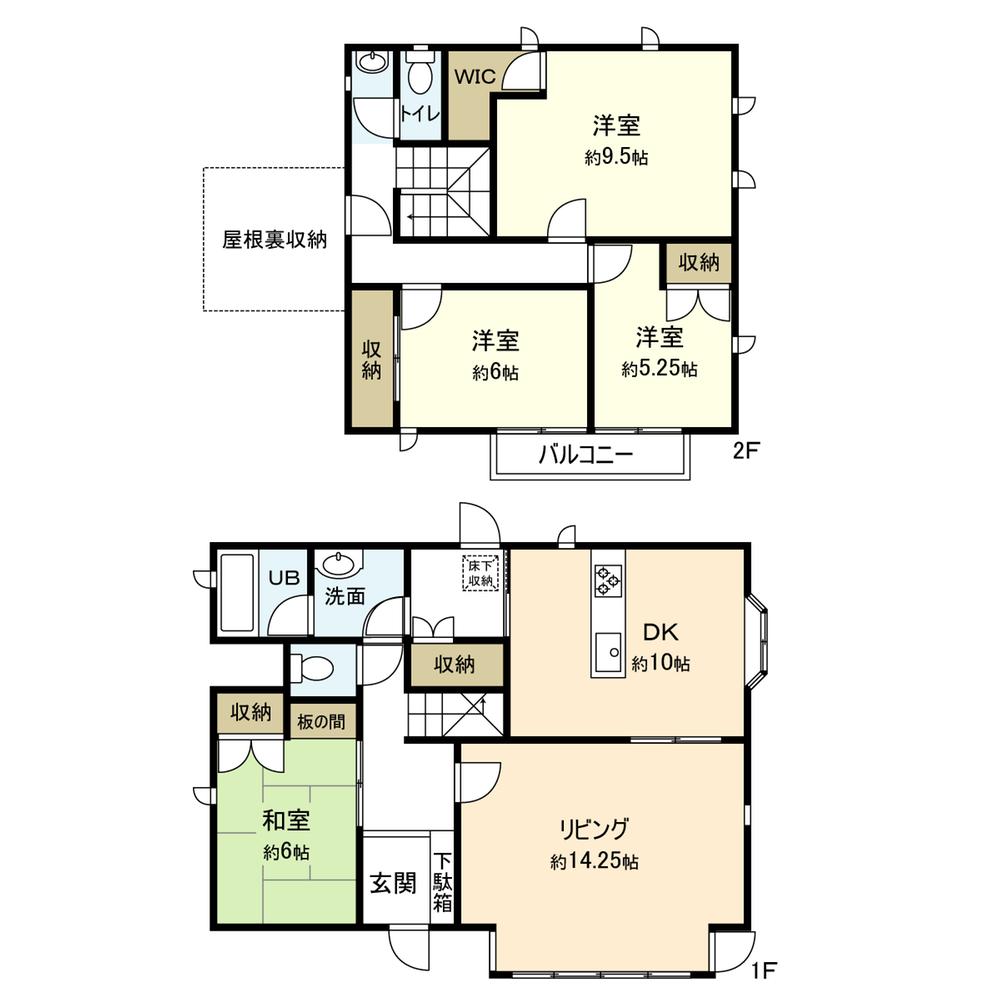 Floor plan. 23,980,000 yen, 4LDK, Land area 129.27 sq m , Building area 129.27 sq m