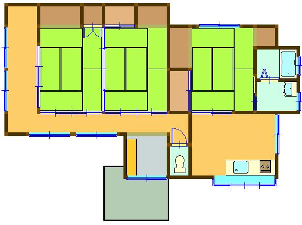 Floor plan. 5 million yen, 3DK, Land area 257.75 sq m , Building area 77.94 sq m