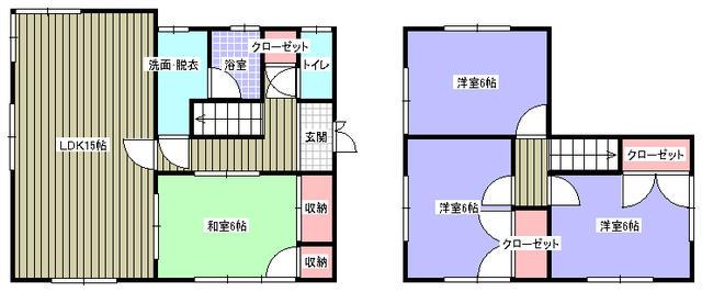 Floor plan. 11,980,000 yen, 4LDK, Land area 137.69 sq m , Building area 88.6 sq m